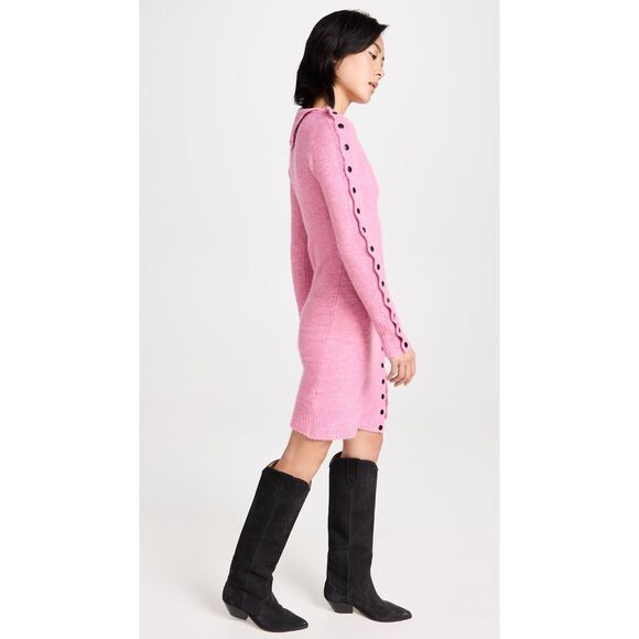 Isabel Marant Marina Dress in Pink Size FR42/US10 $1,390 - Picture 3 of 7